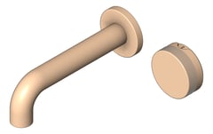 3D Shaded Image of MixerSet Basin FaucetStrommen ZeroProgresiv Knurl Wall 150