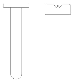 Plan Image of MixerSet Basin FaucetStrommen ZeroProgresiv Knurl Wall 150