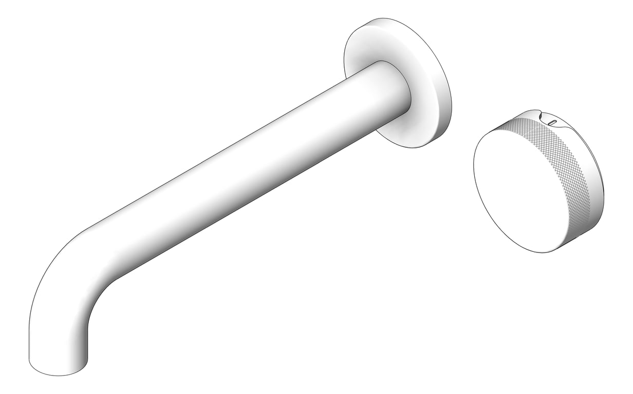 Image of MixerSet Basin FaucetStrommen ZeroProgresiv Knurl Wall 200