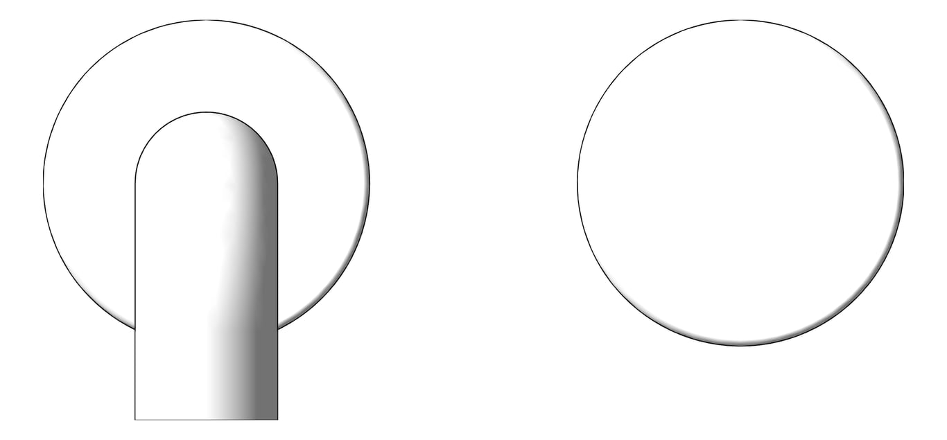 Front Image of MixerSet Basin FaucetStrommen ZeroProgresiv Knurl Wall 200