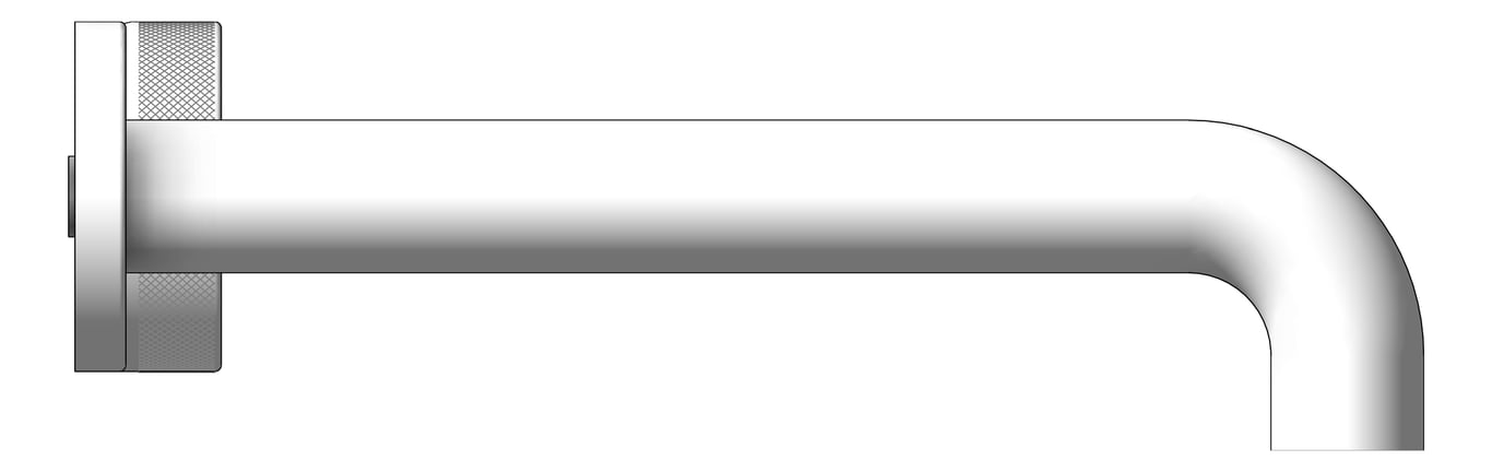 Left Image of MixerSet Basin FaucetStrommen ZeroProgresiv Knurl Wall 200
