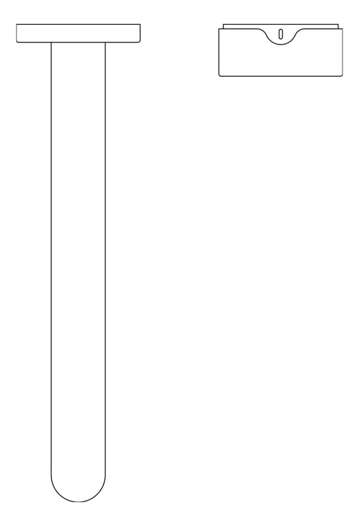 Plan Image of MixerSet Basin FaucetStrommen ZeroProgresiv Knurl Wall 200