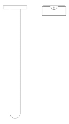 Plan Image of MixerSet Basin FaucetStrommen ZeroProgresiv Knurl Wall 250