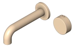 3D Shaded Image of MixerSet Basin FaucetStrommen ZeroProgresiv Smooth Wall 150