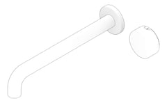 3D Documentation Image of MixerSet Basin FaucetStrommen ZeroProgresiv Smooth Wall 250