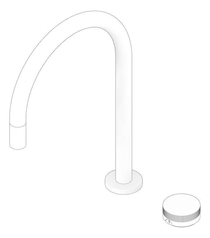 3D Documentation Image of MixerSet Sink FaucetStrommen ZeroProgresiv Fluted Curve PullOut