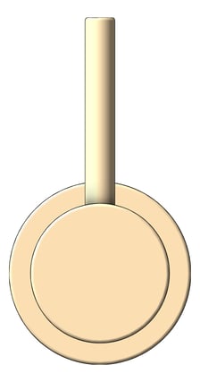 Front Image of MixerTap Wall FaucetStrommen Pegasi 55mmCoverPlate