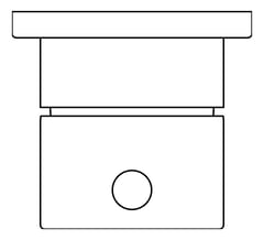 Plan Image of MixerTap Wall FaucetStrommen Pegasi 55mmCoverPlate