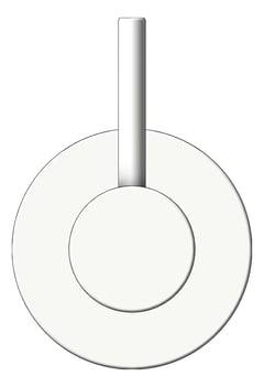 Front Image of MixerTap Wall FaucetStrommen Pegasi 80mmCoverPlate