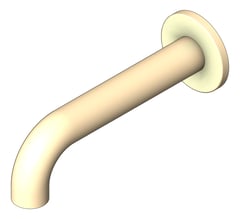 3D Shaded Image of Spout Basin FaucetStrommen Pegasi Wall 150