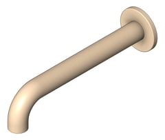 3D Shaded Image of Spout Basin FaucetStrommen Pegasi Wall 200