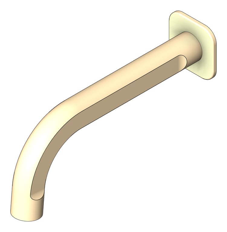 Spout Wall FaucetStrommen Figura Basin 150