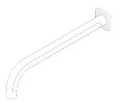 3D Documentation Image of Spout Wall FaucetStrommen Figura Basin 250