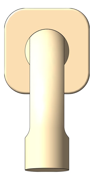 Front Image of Spout Wall FaucetStrommen Figura Basin 250