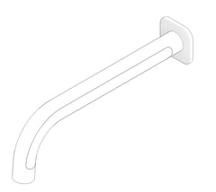 3D Documentation Image of Spout Wall FaucetStrommen Figura Bath 200