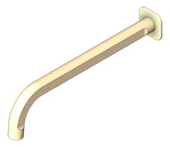 3D Shaded Image of Spout Wall FaucetStrommen Figura Bath 250