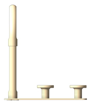 Front Image of TapSet Basin FaucetStrommen FiguraDisc DeckMount