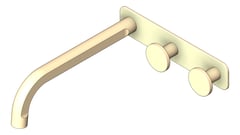 3D Shaded Image of TapSet Basin FaucetStrommen FiguraDisc Wall 200