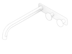 3D Documentation Image of TapSet Basin FaucetStrommen FiguraDisc Wall 250