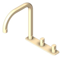 3D Shaded Image of TapSet Basin FaucetStrommen FiguraForm DeckMount