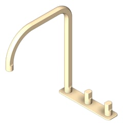 3D Shaded Image of TapSet Basin FaucetStrommen FiguraForm DeckMount Tall