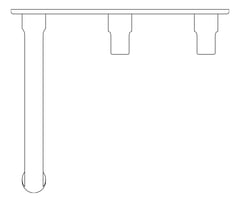 Plan Image of TapSet Basin FaucetStrommen FiguraForm Wall 150