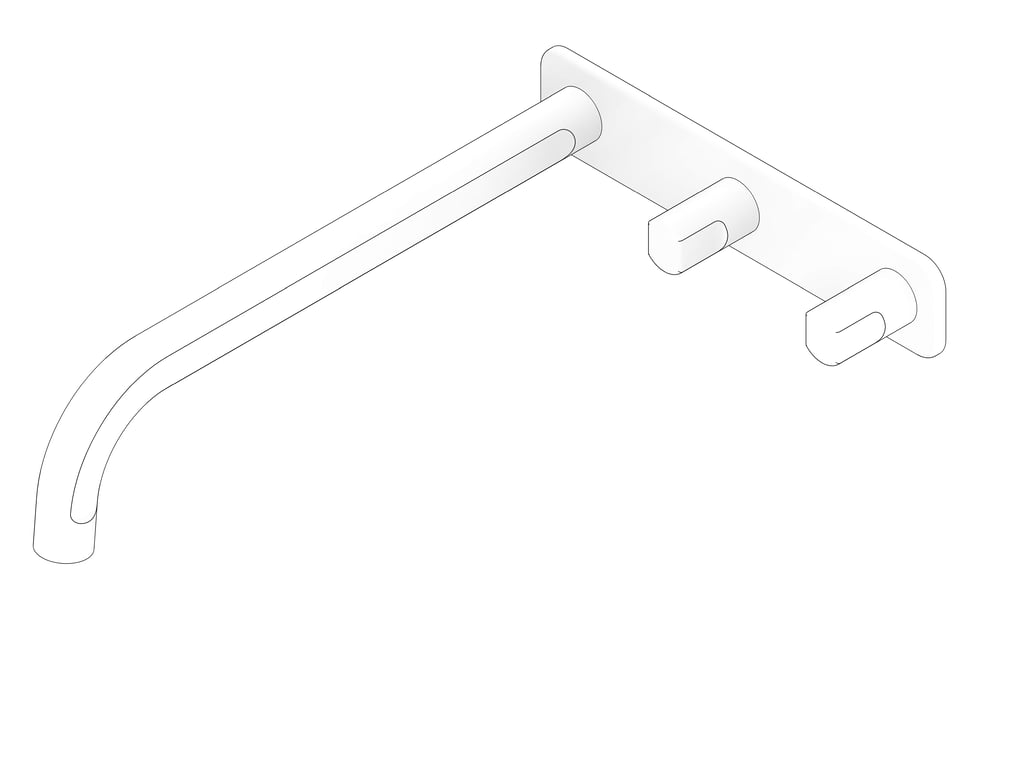 3D Documentation Image of TapSet Basin FaucetStrommen FiguraForm Wall 250