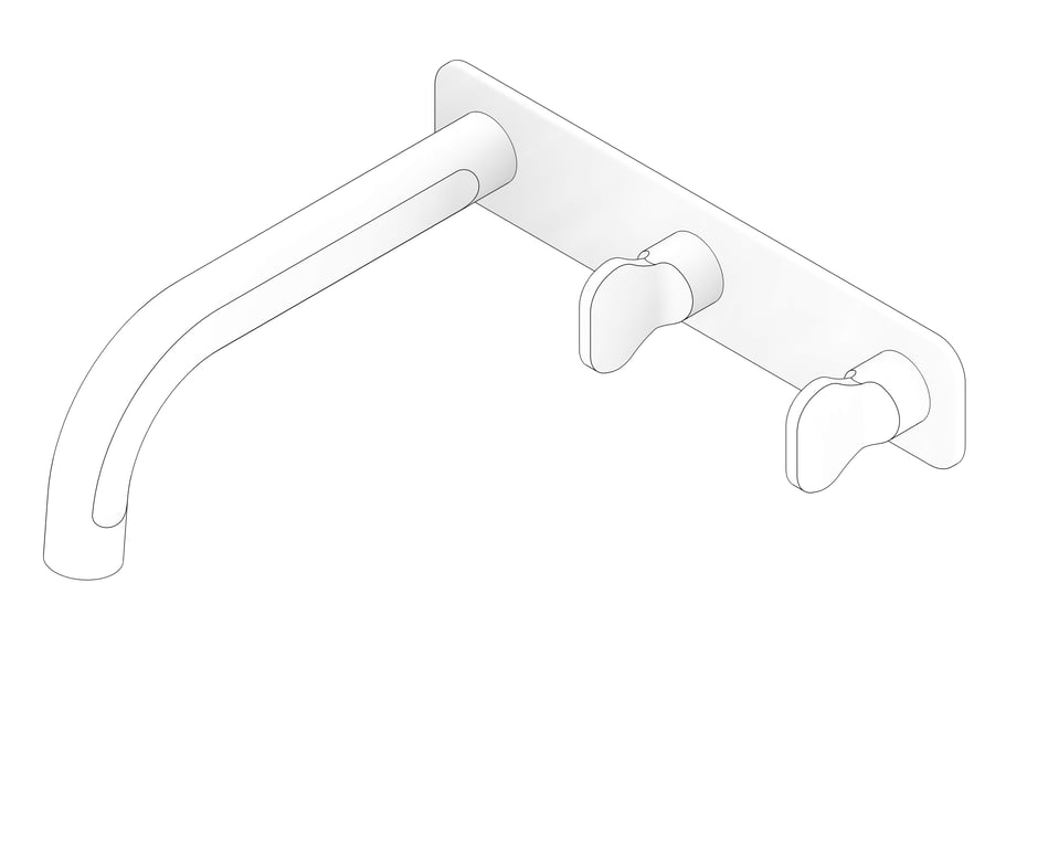 3D Documentation Image of TapSet Basin FaucetStrommen FiguraKey Wall 150