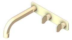 3D Shaded Image of TapSet Basin FaucetStrommen FiguraKey Wall 150
