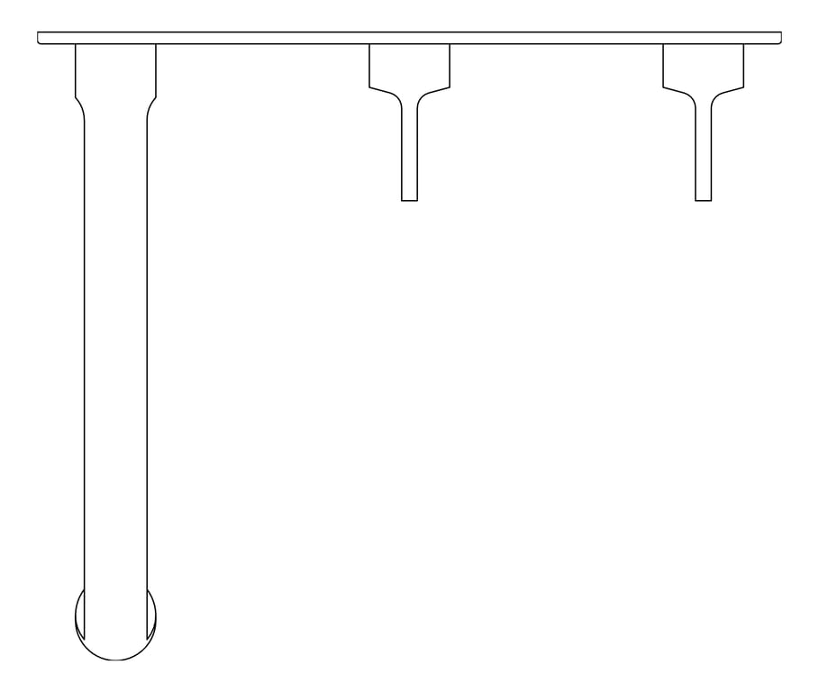 Plan Image of TapSet Basin FaucetStrommen FiguraKey Wall 150