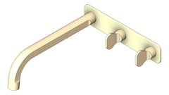 3D Shaded Image of TapSet Basin FaucetStrommen FiguraKey Wall 200