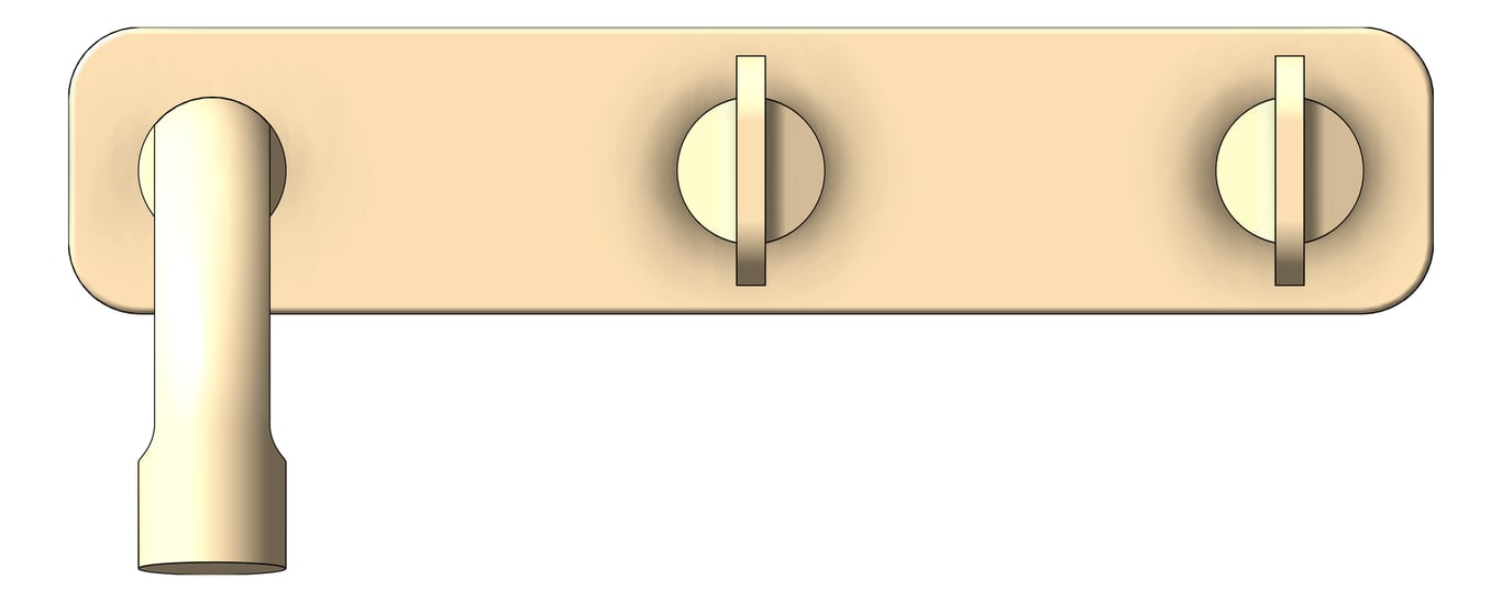 Front Image of TapSet Basin FaucetStrommen FiguraKey Wall 250