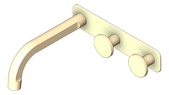 3D Shaded Image of TapSet Bath FaucetStrommen FiguraDisc Wall 150