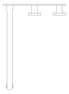 Plan Image of TapSet Bath FaucetStrommen FiguraDisc Wall 250