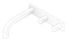 3D Documentation Image of TapSet Bath FaucetStrommen FiguraForm Wall 150