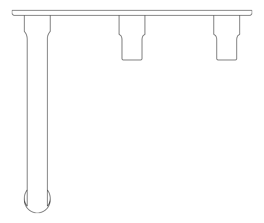 Plan Image of TapSet Bath FaucetStrommen FiguraForm Wall 150