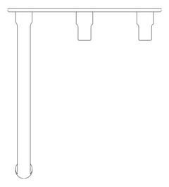 Plan Image of TapSet Bath FaucetStrommen FiguraForm Wall 200
