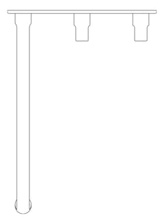 Plan Image of TapSet Bath FaucetStrommen FiguraForm Wall 250