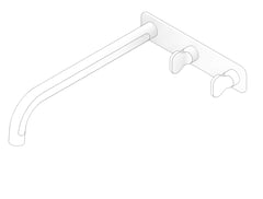 3D Documentation Image of TapSet Bath FaucetStrommen FiguraKey Wall 250