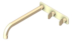3D Shaded Image of TapSet Bath FaucetStrommen FiguraKey Wall 250