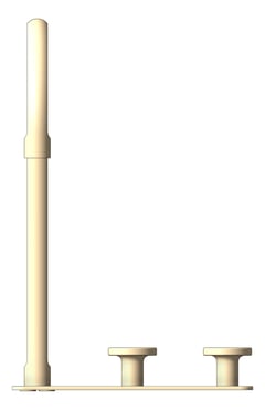 Front Image of TapSet DeckMount FaucetStrommen FiguraDisc Spa