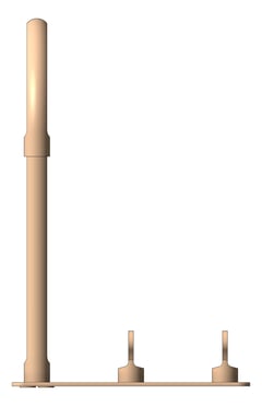 Front Image of TapSet DeckMount FaucetStrommen FiguraKey Spa