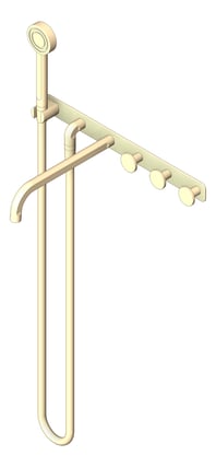 3D Shaded Image of TapSet Shower FaucetStrommen FiguraDisc Wall Bath 250