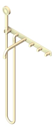 3D Shaded Image of TapSet Shower FaucetStrommen FiguraForm Wall Bath 200