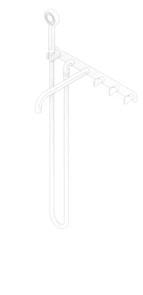 3D Documentation Image of TapSet Shower FaucetStrommen FiguraKey Wall Bath 200