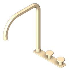 3D Shaded Image of TapSet Sink FaucetStrommen FiguraDisc DeckMount