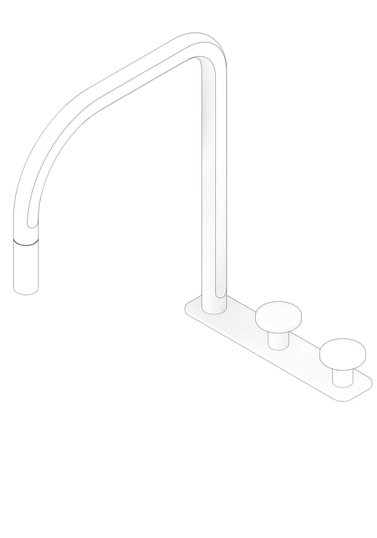 3D Documentation Image of TapSet Sink FaucetStrommen FiguraDisc DeckMount PullOutSpray
