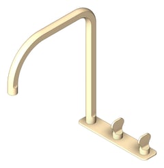 3D Shaded Image of TapSet Sink FaucetStrommen FiguraKey DeckMount
