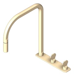 3D Shaded Image of TapSet Sink FaucetStrommen FiguraKey DeckMount PullOutSpray
