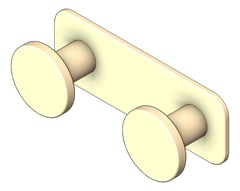 3D Shaded Image of TapSet Wall FaucetStrommen FiguraDisc